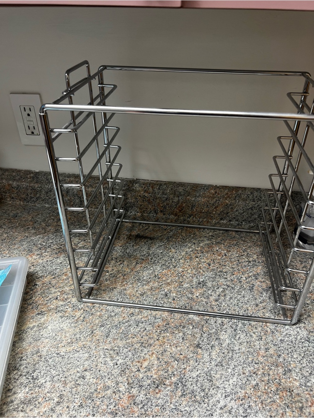 Chrome Metal Storage Rack Organizer - Picture 3 of 3